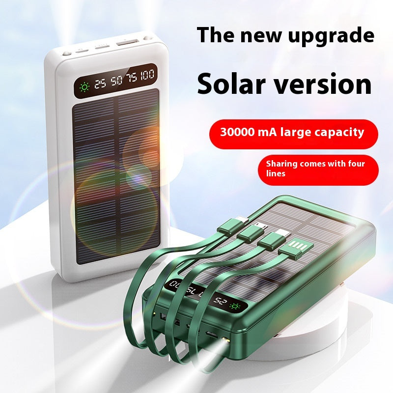 30,000mAh Solar Power Bank with Cable – image 5