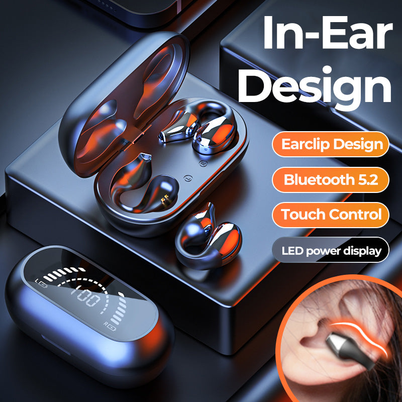 Bone Conduction Ear Clip Headphones