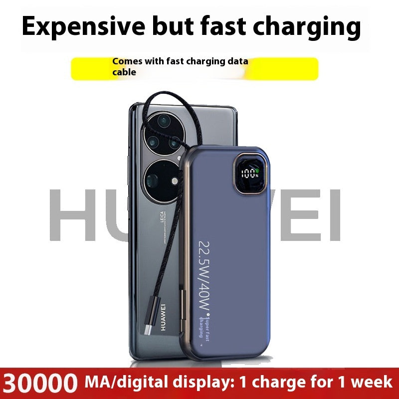 Large Capacity Power Bank with Built-In Cables – image 4
