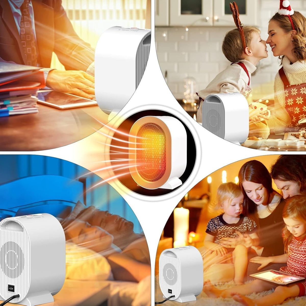 1200W Electric Space Heater Energy saving Ceramic Fast – image 10