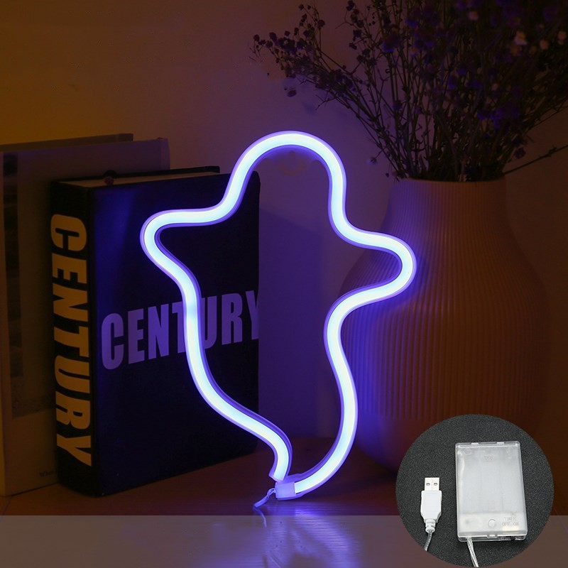 Halloween Ghost Neon Lamp – image 5