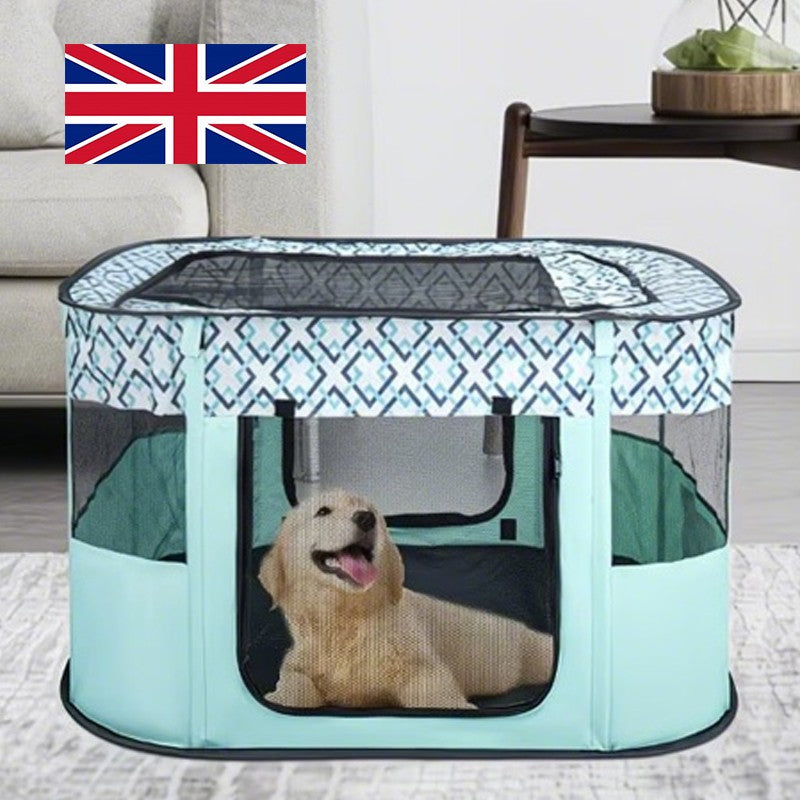Foldable Pet Playpen Portable Soft Cage Indoors&Outdoors Tent