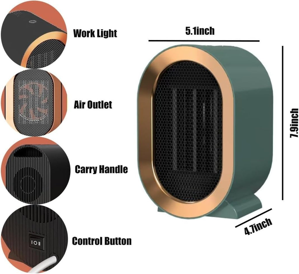 1200W Electric Space Heater Energy saving Ceramic Fast – image 7
