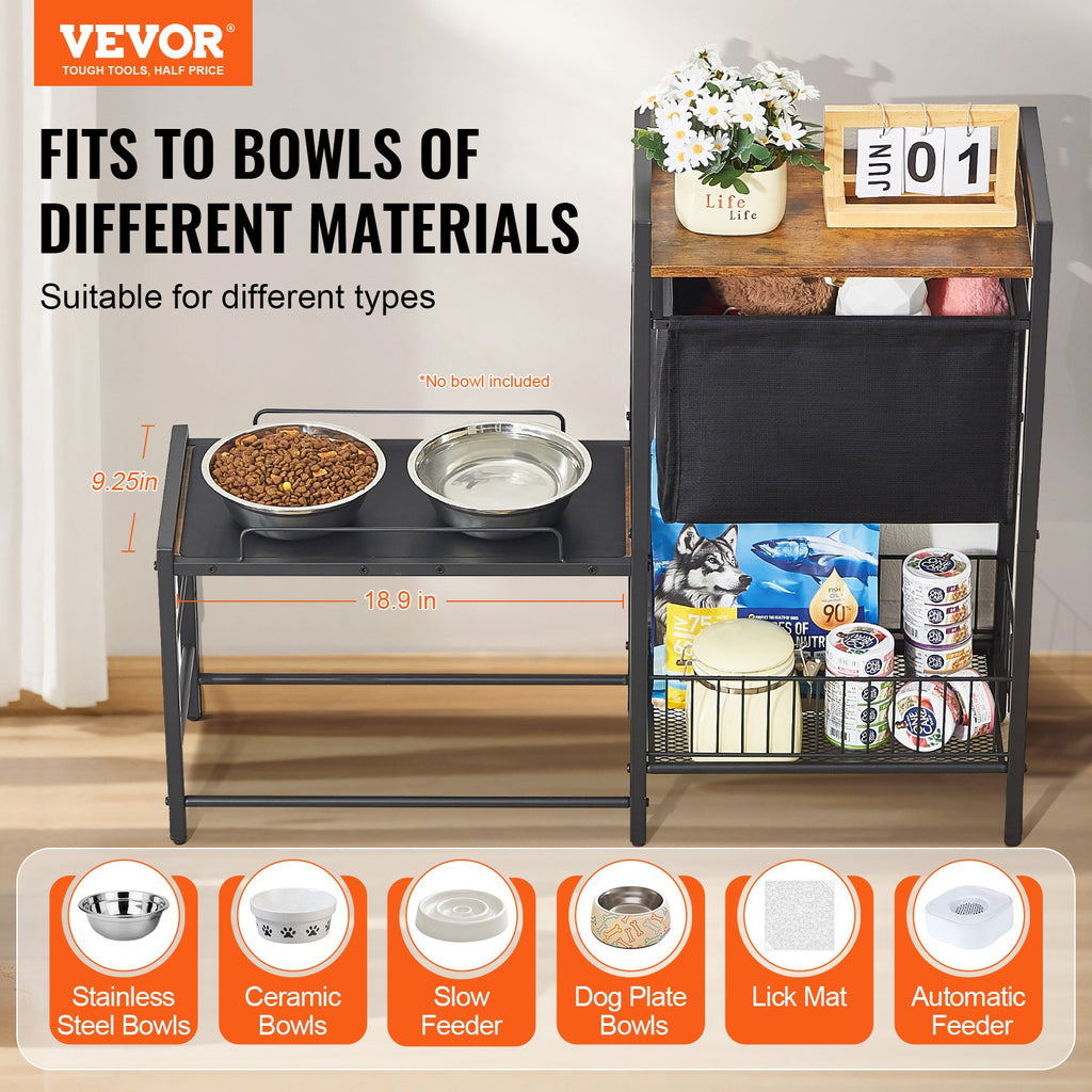 Elevated Dog Feeding Station with Storage – image 2