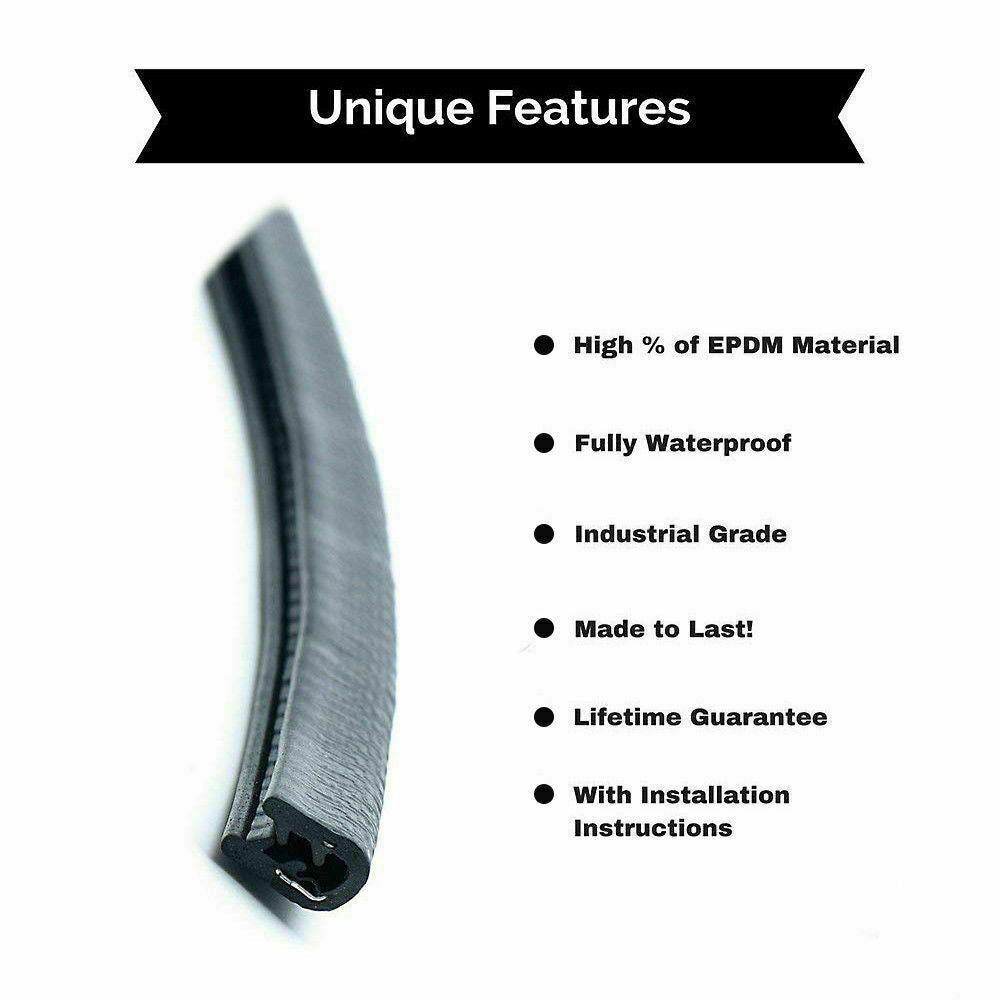 12M Car Door Boot Edge Protector Strip Trim U Shape – image 4