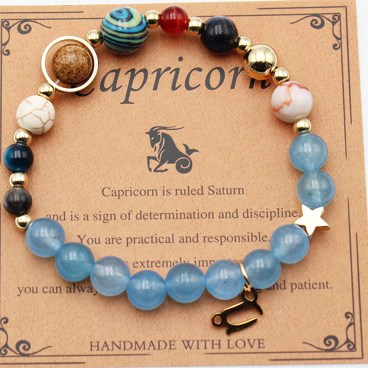 Twelve Constellations Bracelets Natural Stone Beaded – image 11