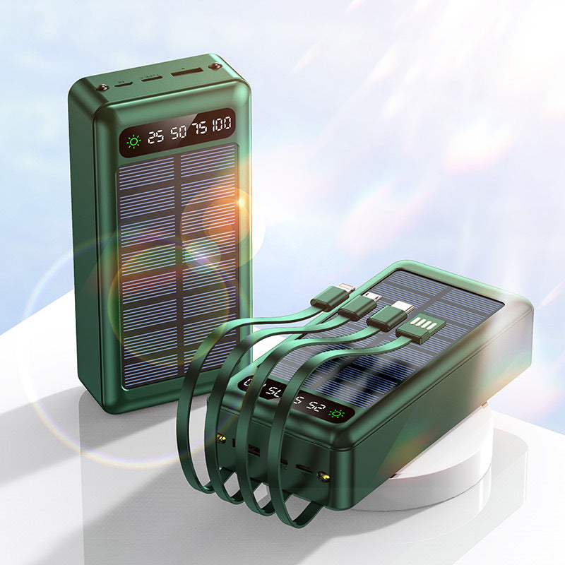 30,000mAh Solar Power Bank with Cable – image 3