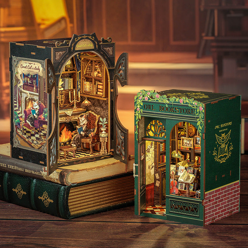 Small Frame Book Stand Assembled Model Miniature Diy – image 2