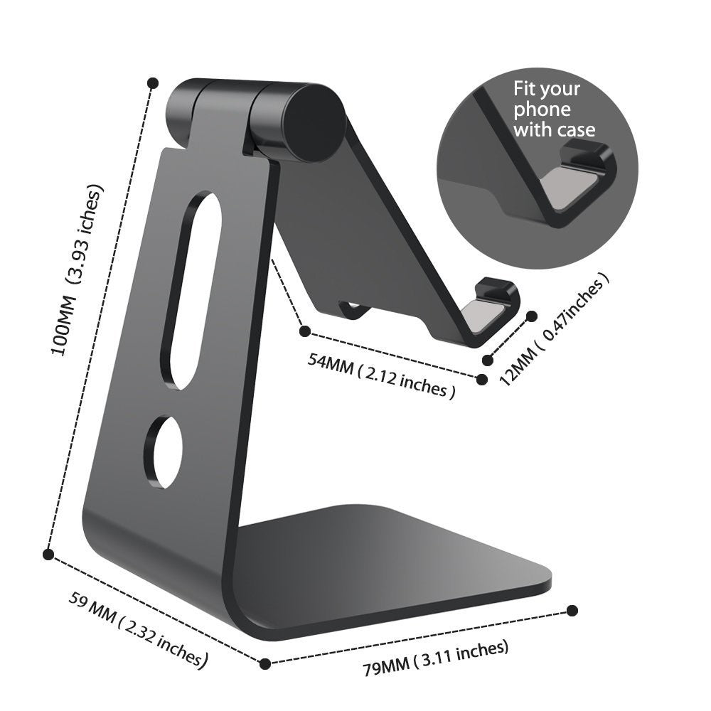Foldable Aluminium Phone & Tablet Stand – image 8