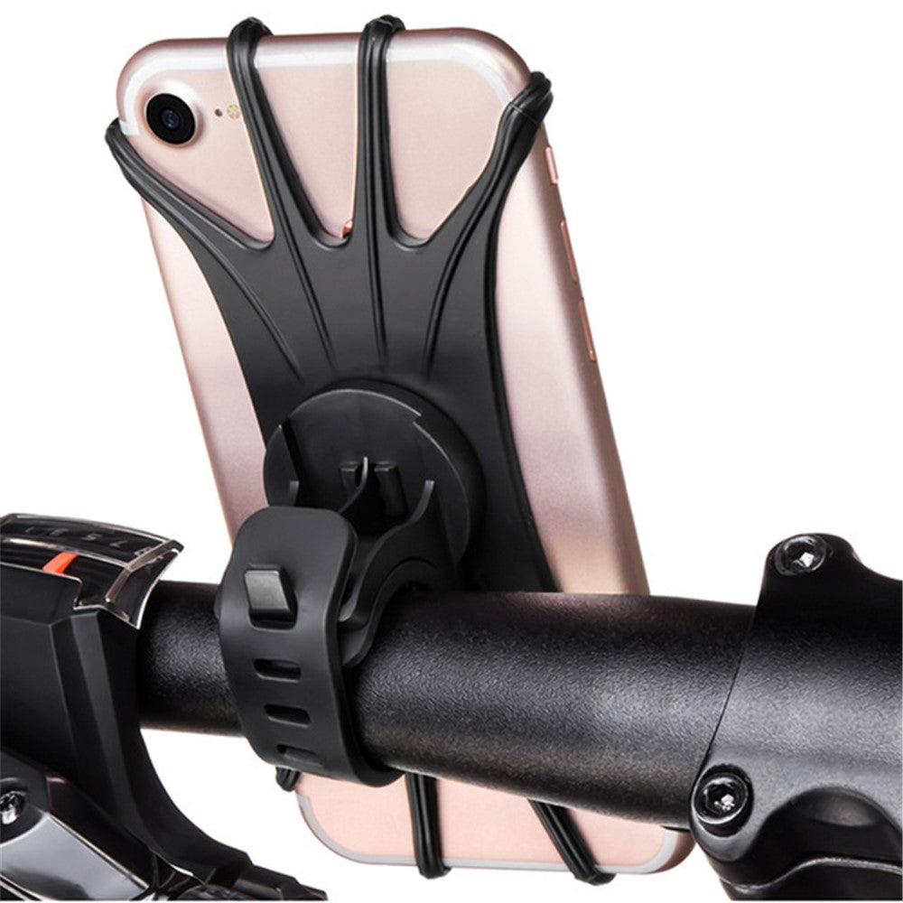 Universal Stretchy Silicone Bike Phone Mount – 4–6" Phones
