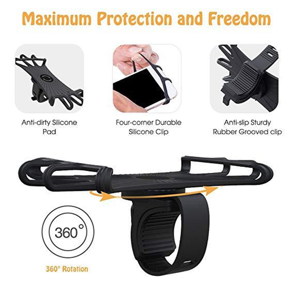 Universal Stretchy Silicone Bike Phone Mount – image 2