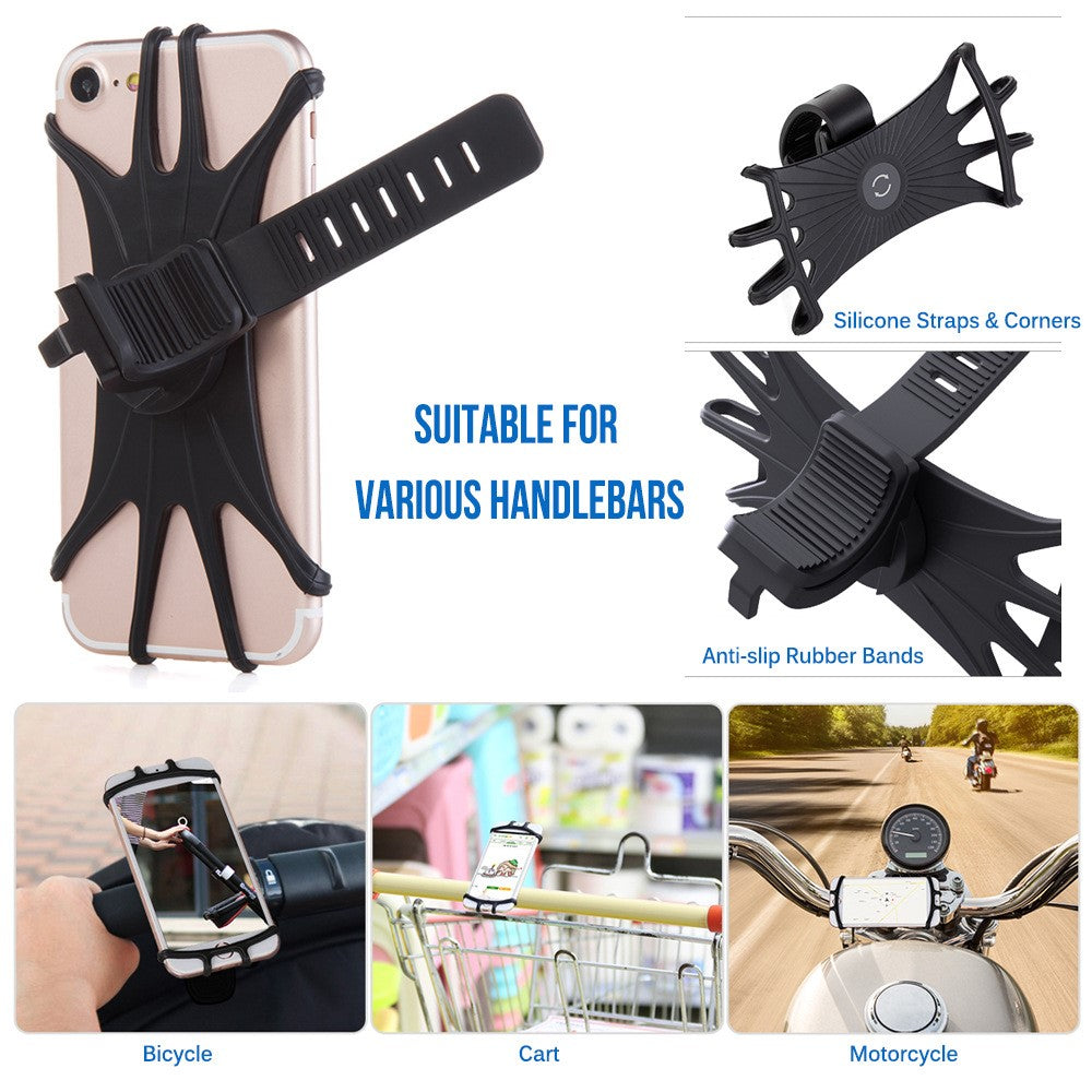 Universal Stretchy Silicone Bike Phone Mount – image 6
