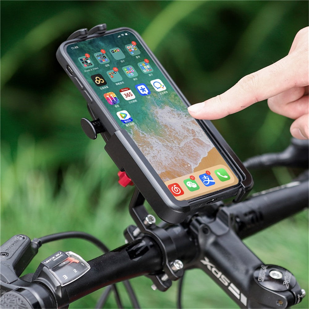 WEST BIKING MTB Bike Phone Mount – 4.5-6.8 Inch Handlebar Holder