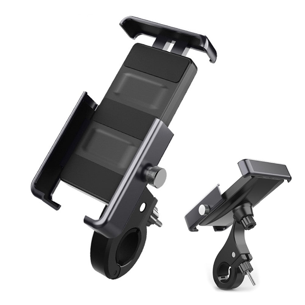 Universal Metal Bike Phone Mount – 360° Rotating Handlebar Rack