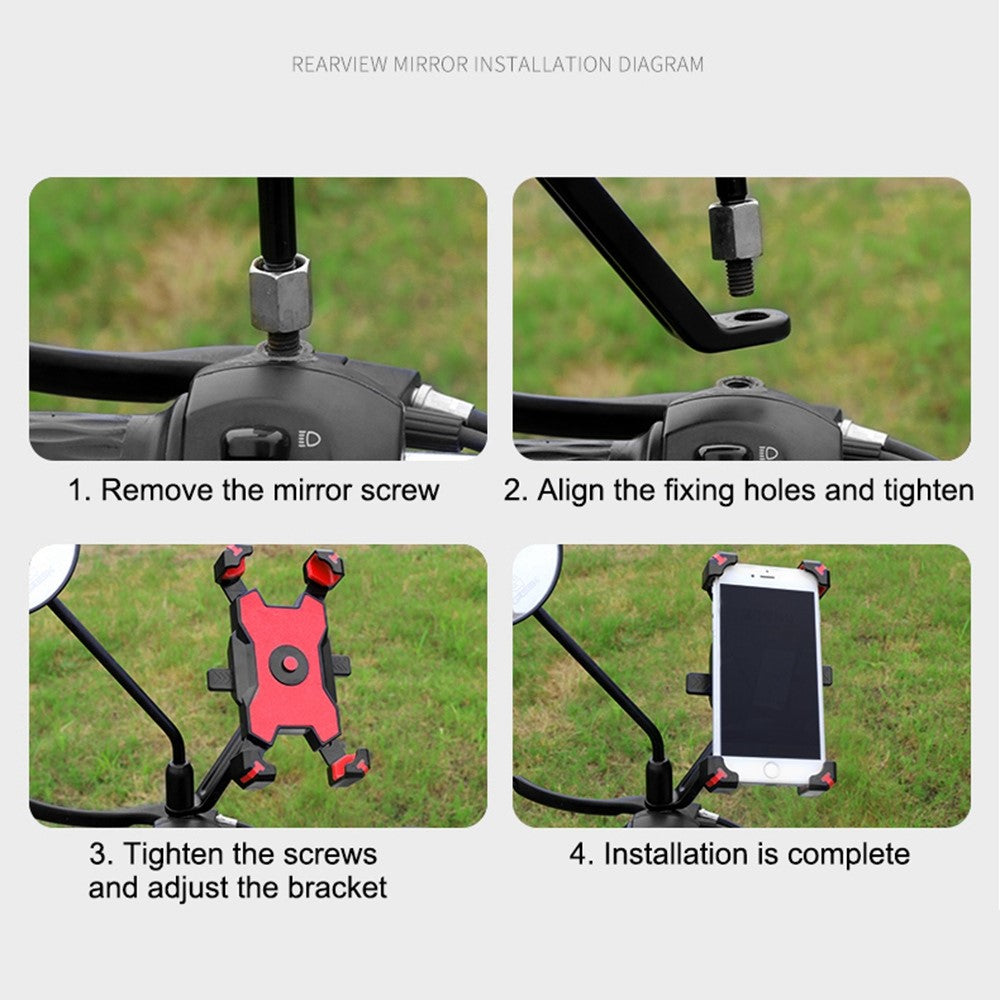 Motorcycle Rearview Mirror Phone Mount – image 13