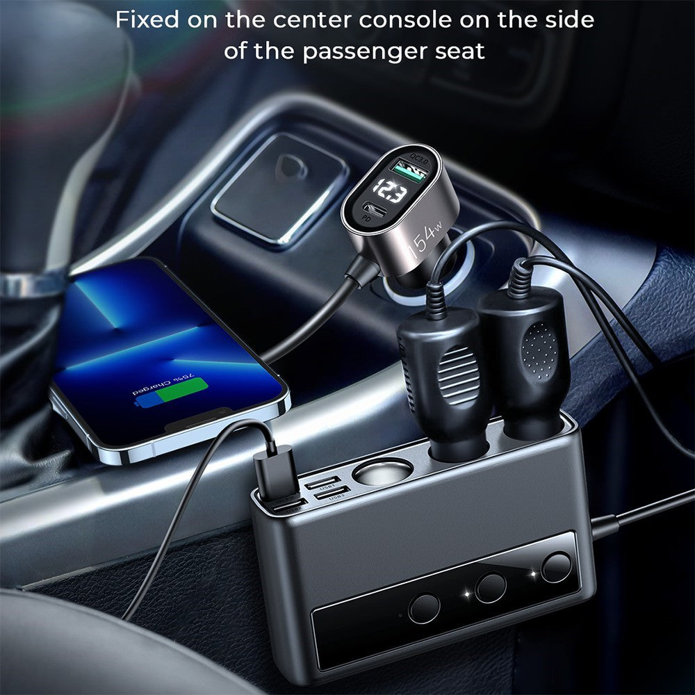 JOYROOM JR-CL06 3-Way Car Socket Splitter with USB – image 6