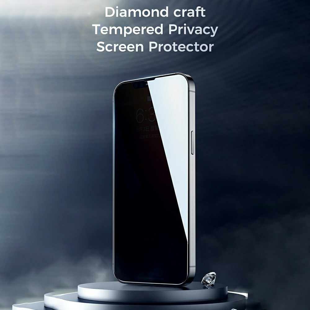 JOYROOM Privacy Full-Glue Glass Screen Protector for iPhone 13 Pro Max / 14 Plus – image 2