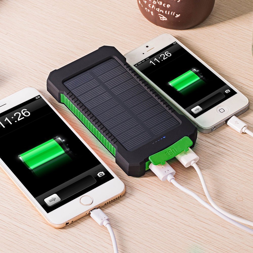 Ultra-Thin Solar Phone Charger with Camping Light