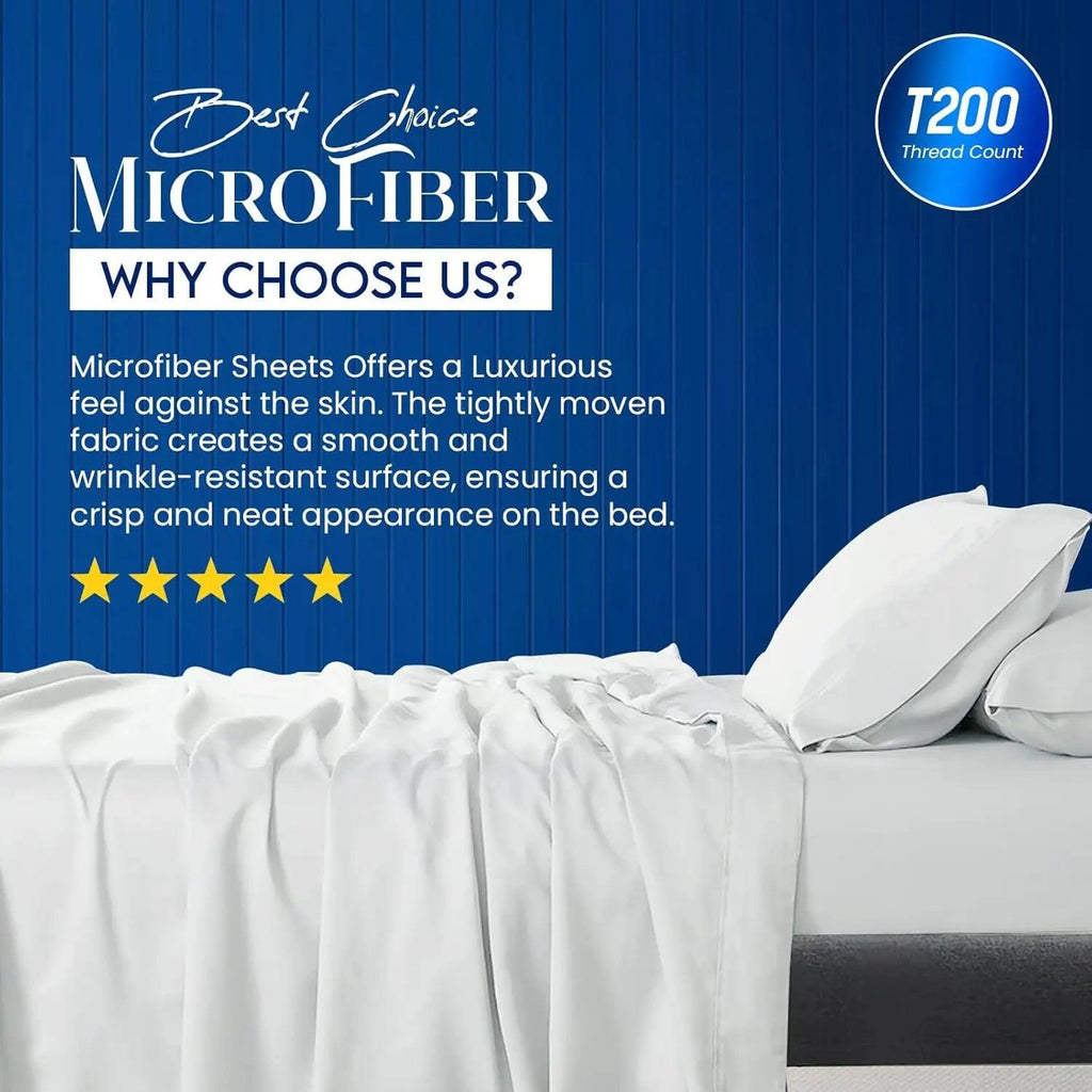 Flat Sheet – Brushed Microfibre, Single to Super King – image 5
