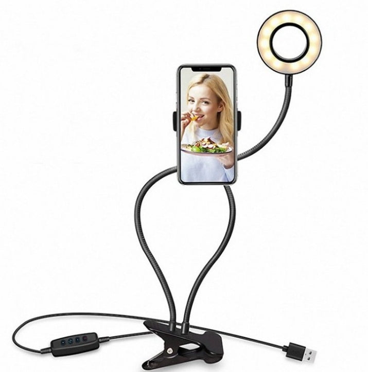 Adjustable LED Ring Light – Clamp-On Stand – image 3