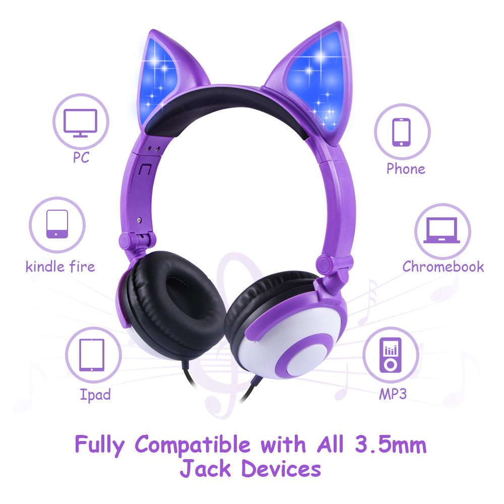 LED Cat Ear Headphones – image 4