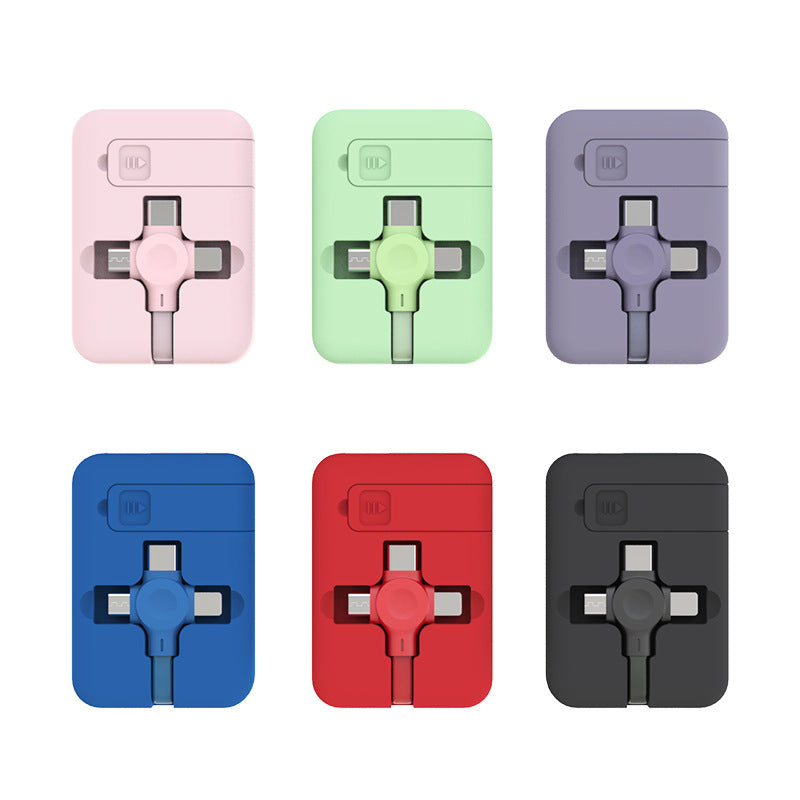 4-in-1 Retractable Charging Cable with Stand – image 3