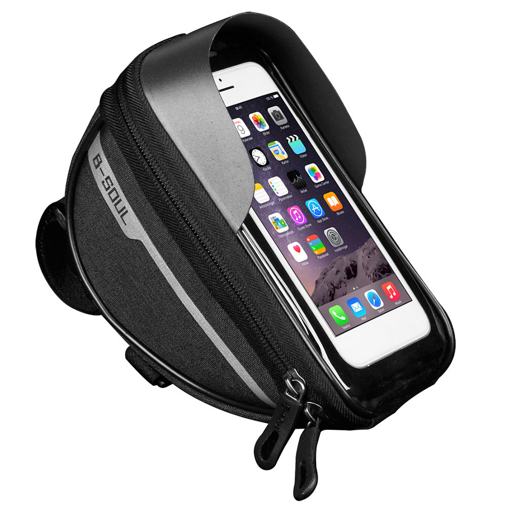 Bicycle Phone Holder – Water-Resistant Front Pouch Mount