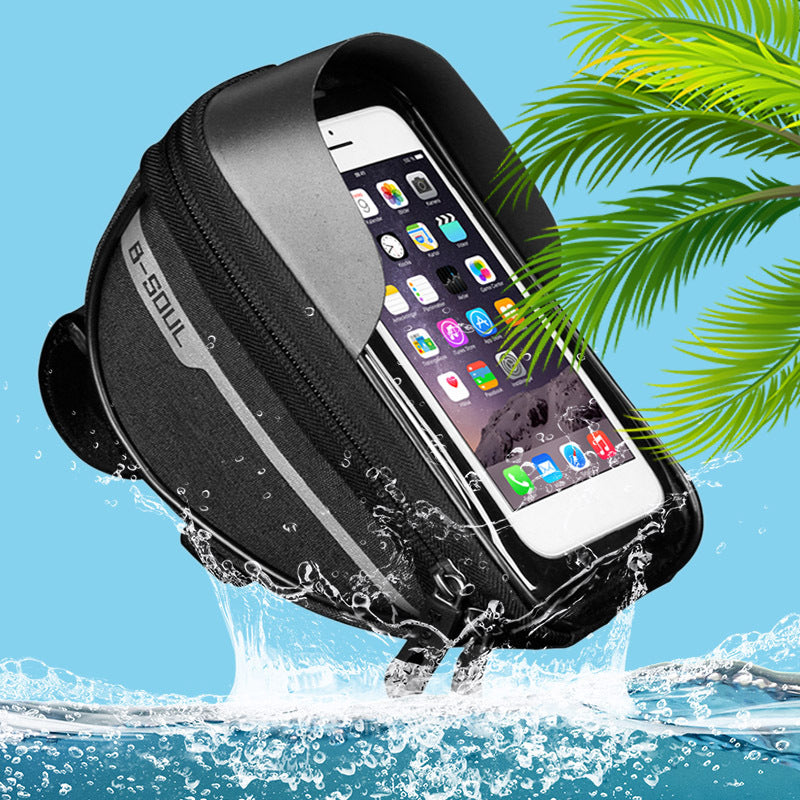 Bicycle Phone Holder – Water-Resistant Front Pouch Mount – image 2
