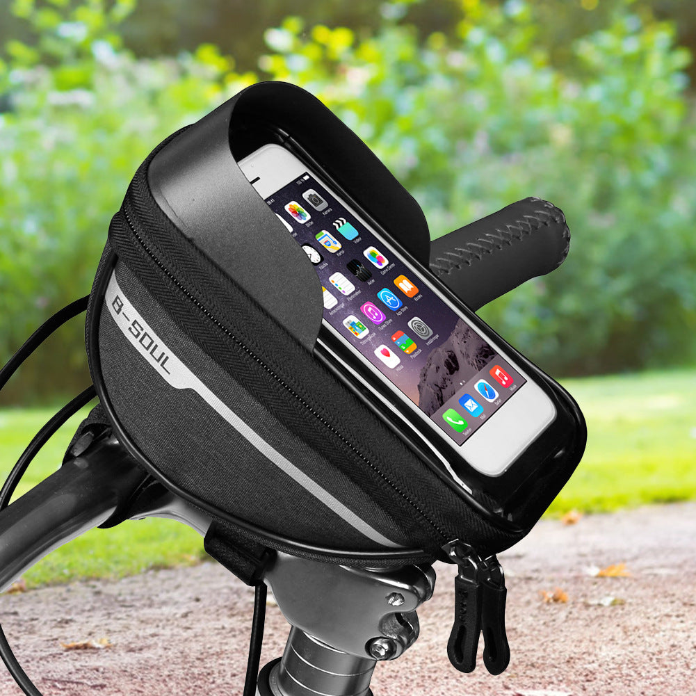Bicycle Phone Holder – Water-Resistant Front Pouch Mount – image 3