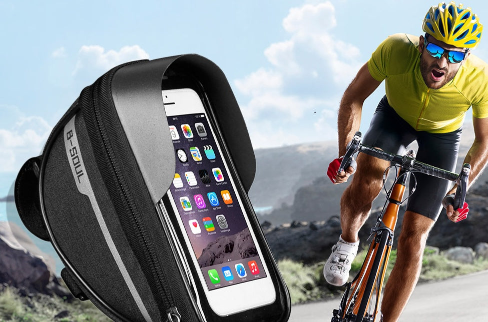 Bicycle Phone Holder – Water-Resistant Front Pouch Mount – image 5
