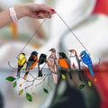 Small Hand-Painted Bird Window Decoration – main image