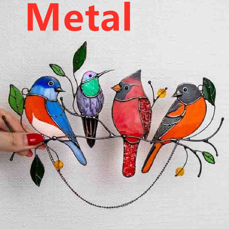 Small Hand-Painted Bird Window Decoration – image 7