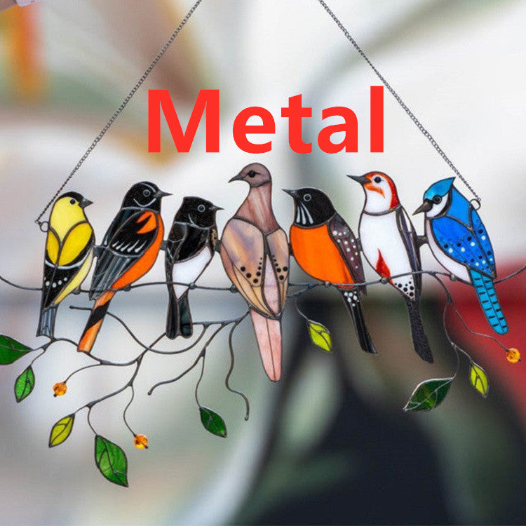 Small Hand-Painted Bird Window Decoration – image 6