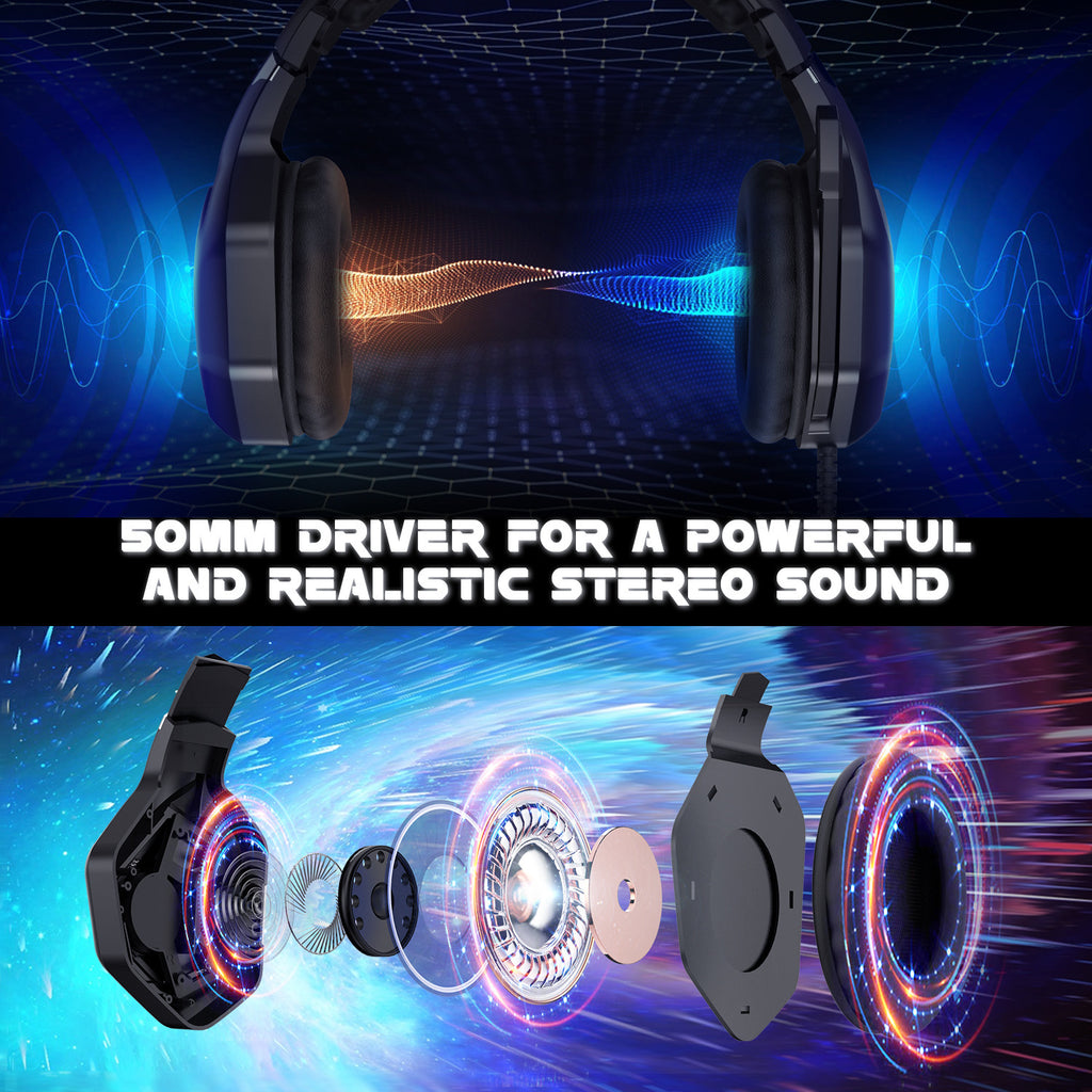 ONIKUMA K10 Pro Gaming Headset – PS4/PS5 with LED – image 4