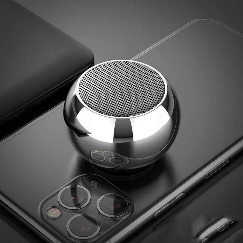 Mini Round Metal Bluetooth Speaker – image 2