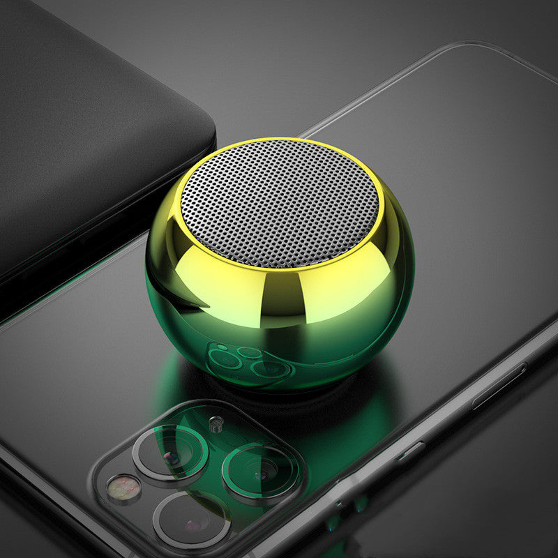 Mini Round Metal Bluetooth Speaker – image 4