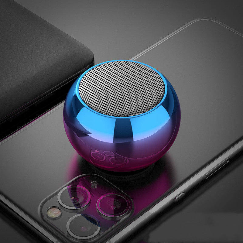 Mini Round Metal Bluetooth Speaker – image 3