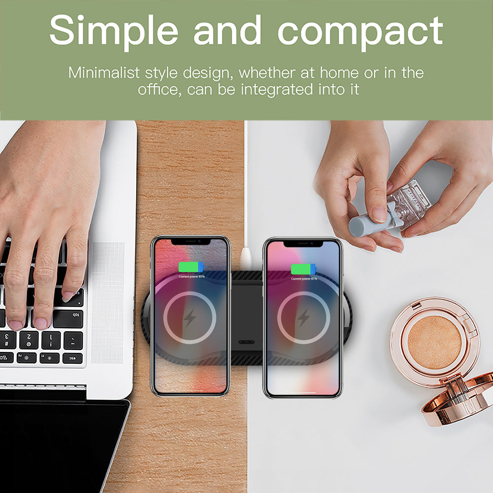 Dual Wireless Charging Pad – Fast Charge – image 2