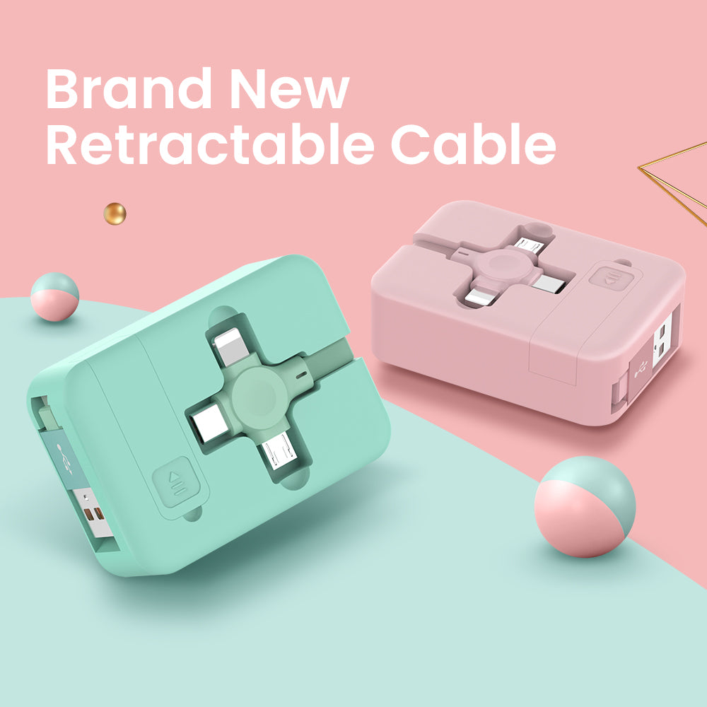 4-in-1 Retractable Charging Cable with Stand – image 2