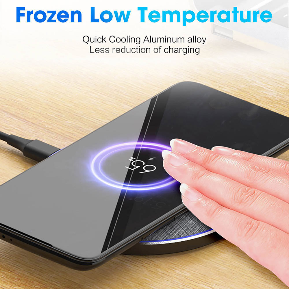 20W Fast Wireless Charger – Fabric Finish – image 7