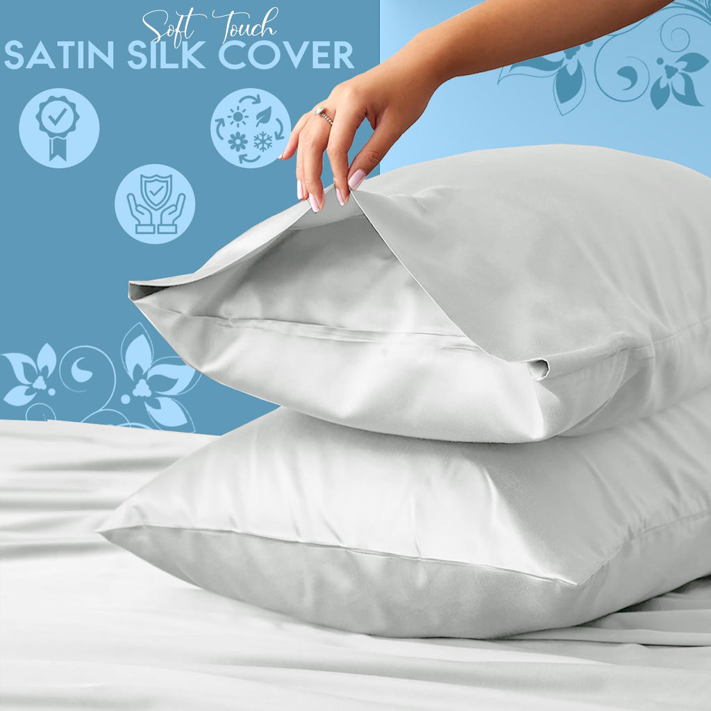 Satin Pillowcases Pack of 2 – Smooth Finish, 50 x 75cm – image 4