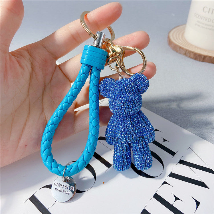 Creative Diamond Cartoon Bear Keychain – image 25