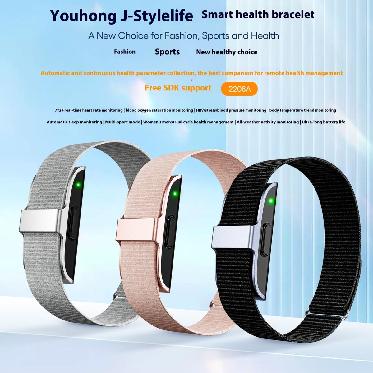 Smart Bracelet with Heart Rate Monitor