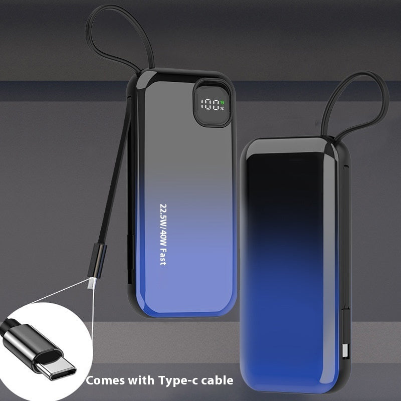 Large Capacity Power Bank with Built-In Cables – image 9