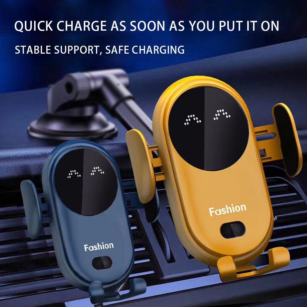Infrared Auto-Sensing Wireless Car Charger Mount