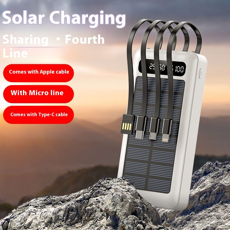 30,000mAh Solar Power Bank with Cable – image 4