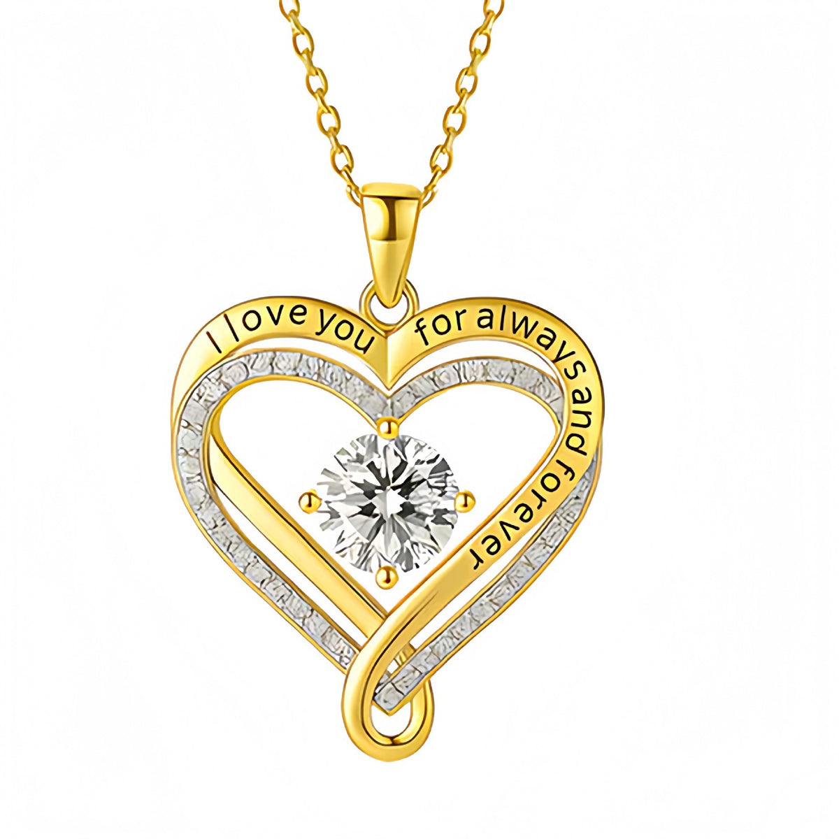 Interlocking heart necklace – image 7