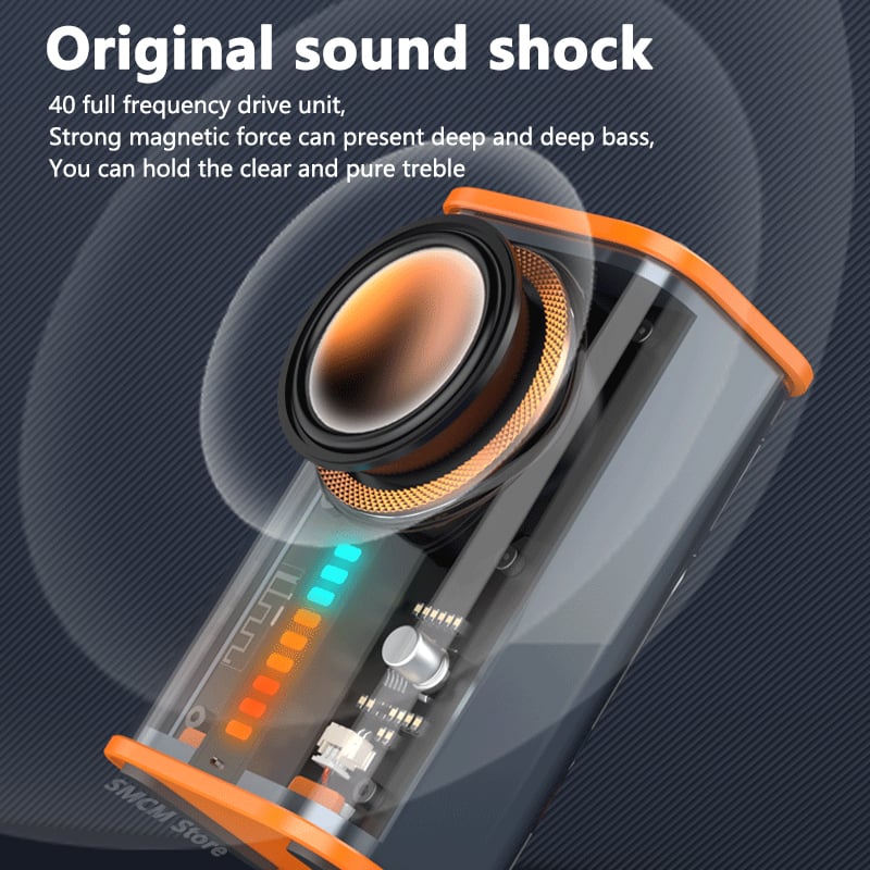 K07 Transparent Cyberpunk Bluetooth Speaker – image 2
