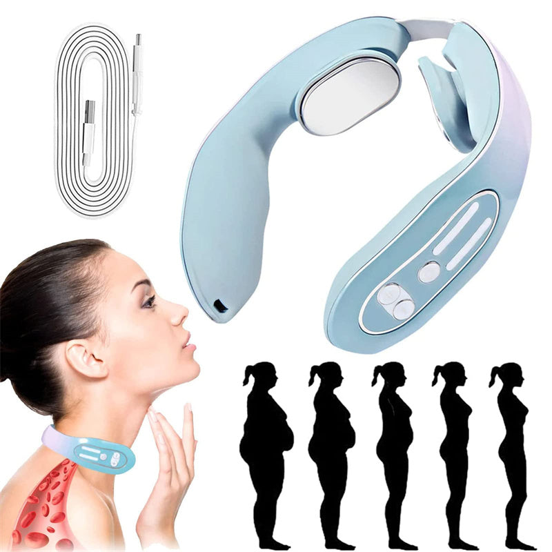 EMS Neck Massager with Heat – Smart Pulse Massage