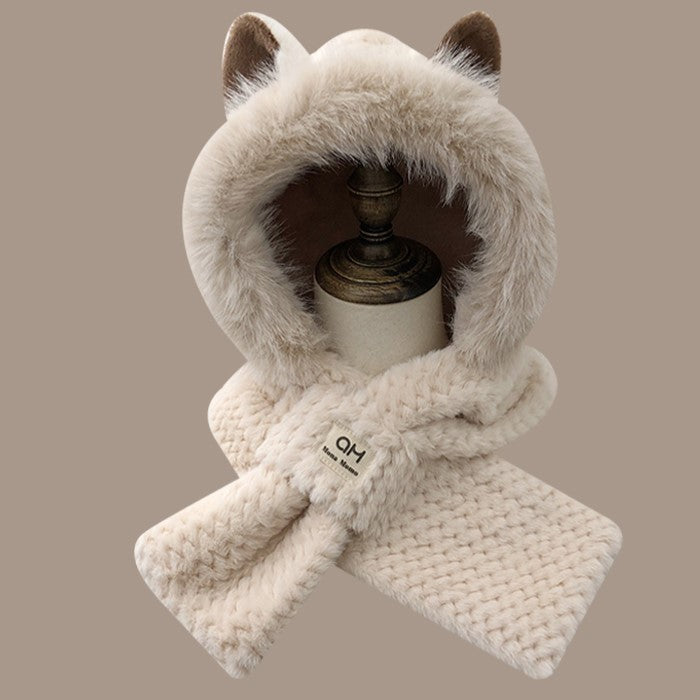 Autumn And Winter Cute Furry Fox Ear Hat – image 7